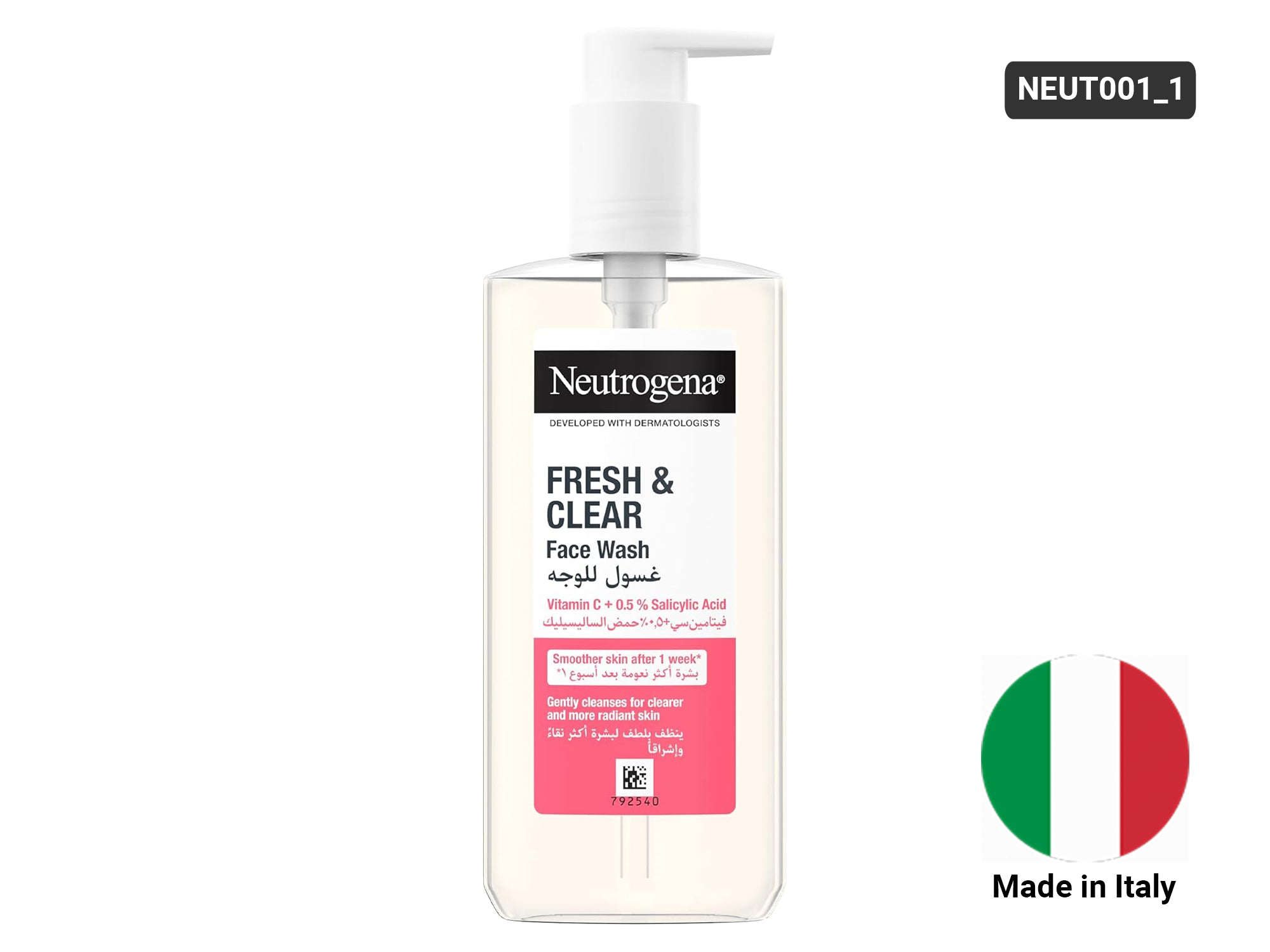 Neutrogena Fresh and Clear Face Wash with Vitamin C + 0.5% Salicylic Acid 200ml in Sri Lanka